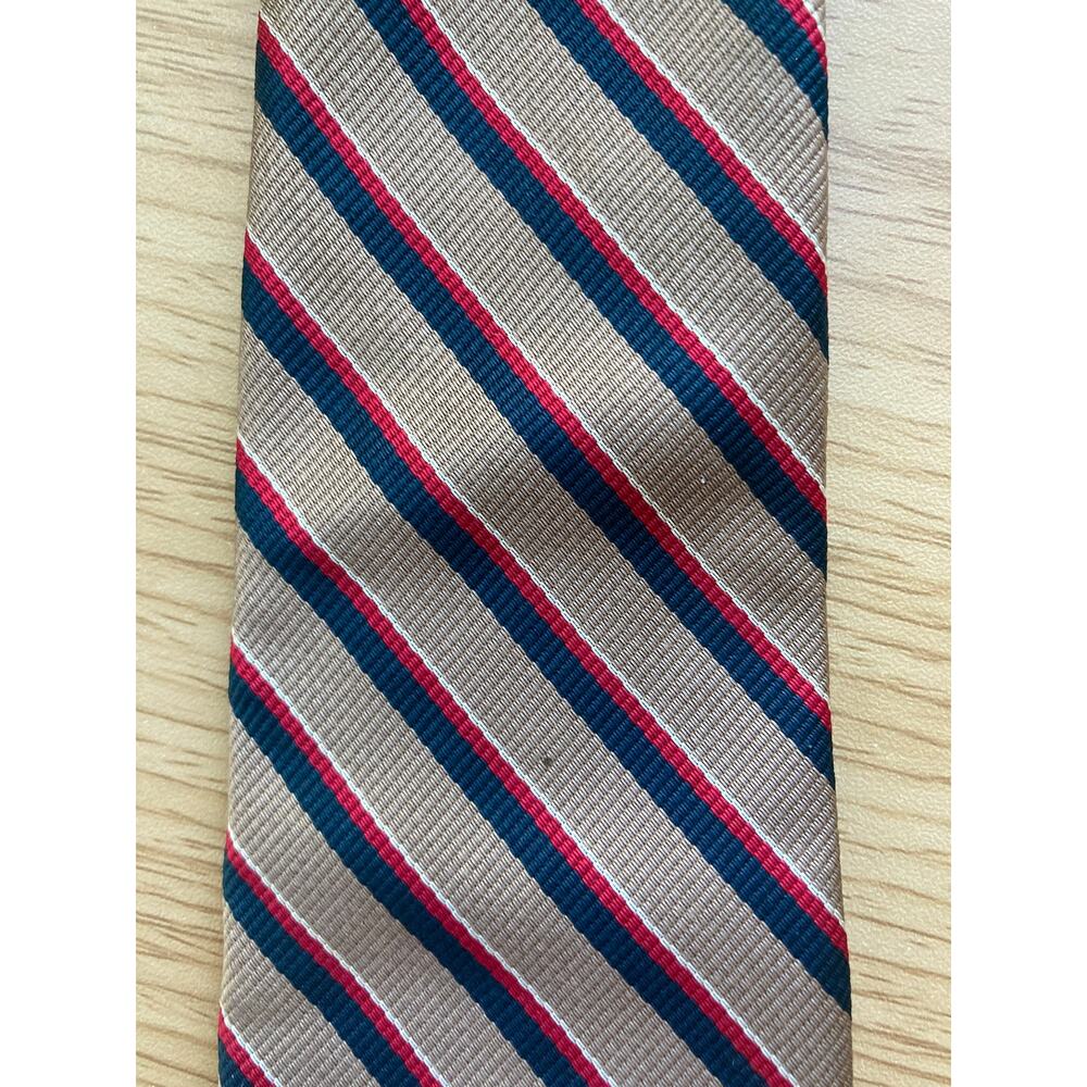 Vintage Jonothan Lake Brown Stripped Silk Tie - Picture 5 of 9